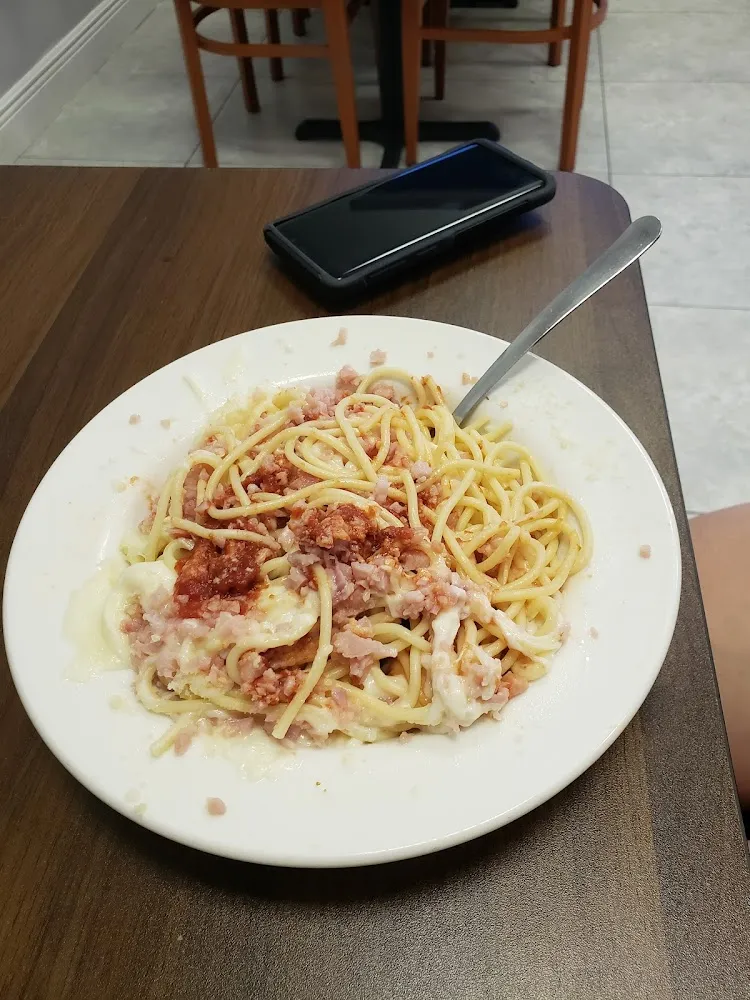 Spaghetti Con Jamón Y Queso Chico Ham & Cheese Spaghetti Small